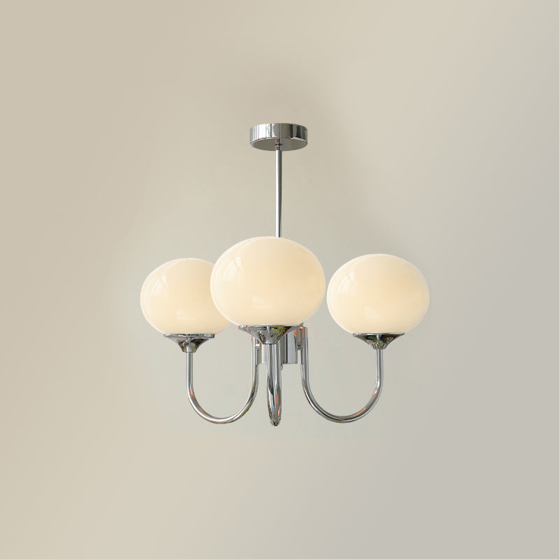 Stylish light circle pendant, glass spheres for ambient glow.