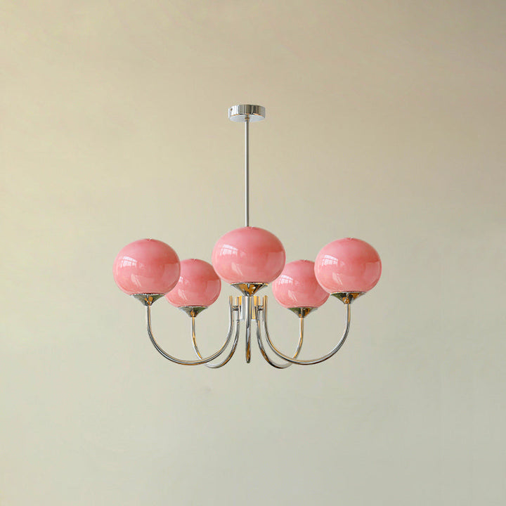 Contemporary glass sphere circle ceiling light, home decor.