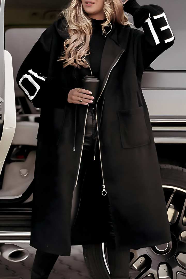 Soft knit hooded cardigan for women, blending comfort and style.
