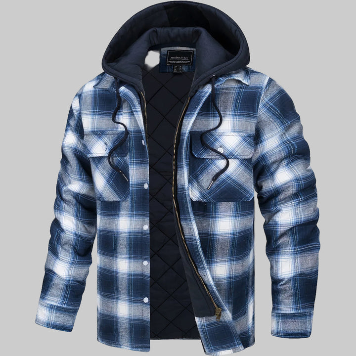 Versatile men's autumn jacket, ideal elegant fall outerwear. Perfect for men's smart casual fashion & stylish layering.