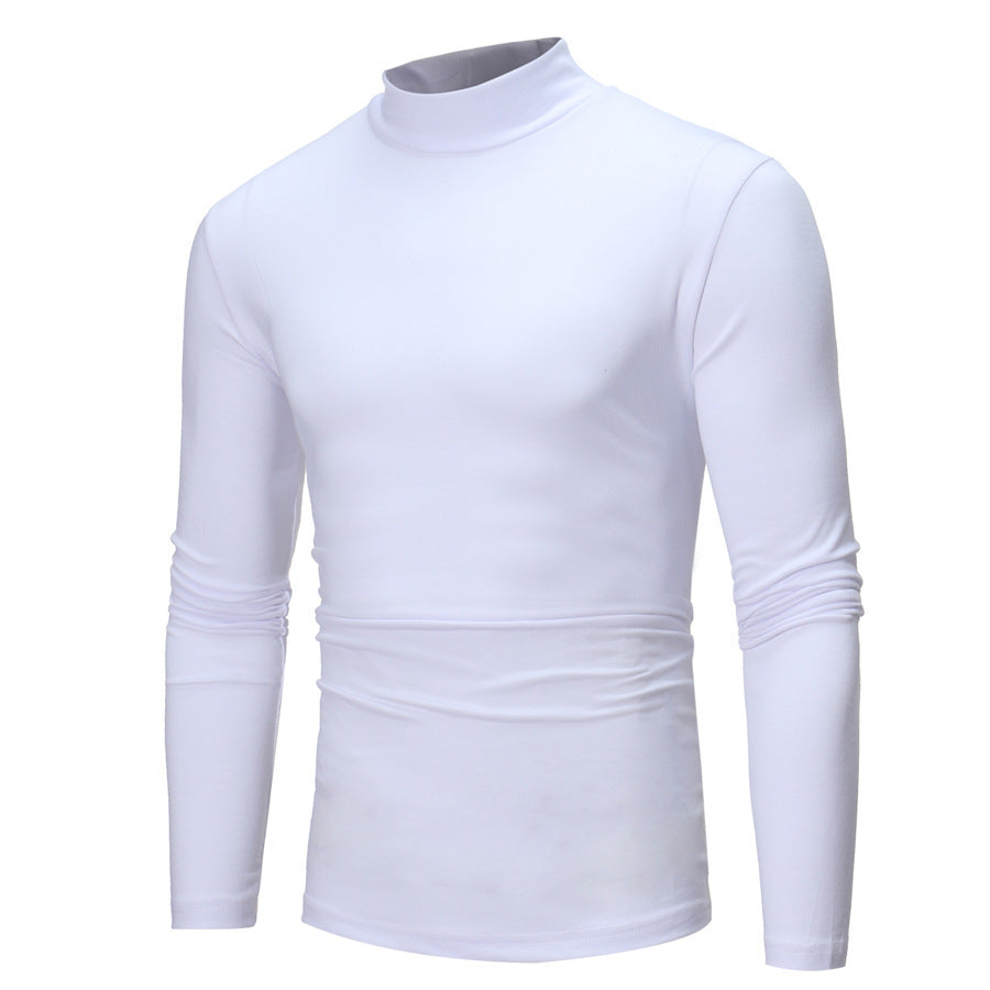Essential men's turtleneck t-shirt for autumn fashion, providing warmth & sophisticated style.