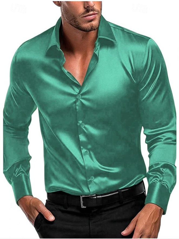 Men's classic button-down shirt. Long-sleeve, elegant & versatile for formal, business, and smart casual occasions.