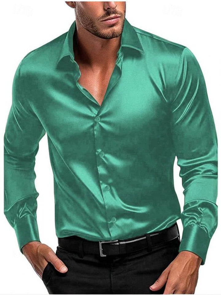 Men's classic button-down shirt. Long-sleeve, elegant & versatile for formal, business, and smart casual occasions.