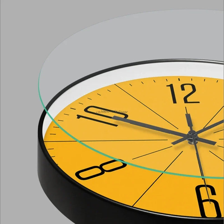 Stylish wooden wall clock, quiet sweep movement. Ideal for elegant living room, bedroom, or peaceful office decor.