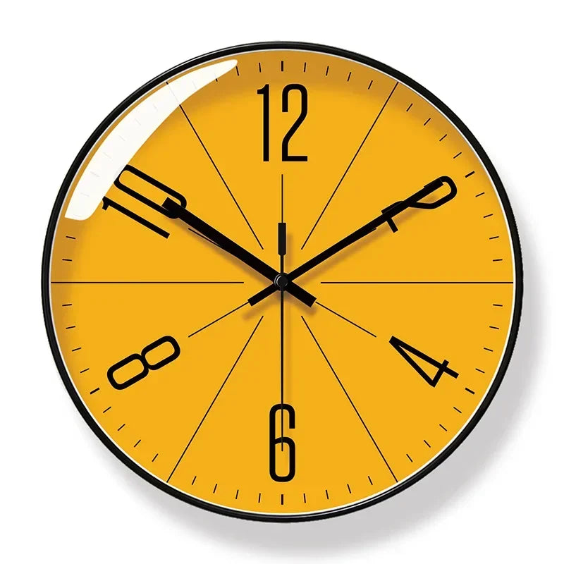 Natural wood wall clock, silent timekeeper. Blends function & elegant home decor, perfect for peaceful spaces.