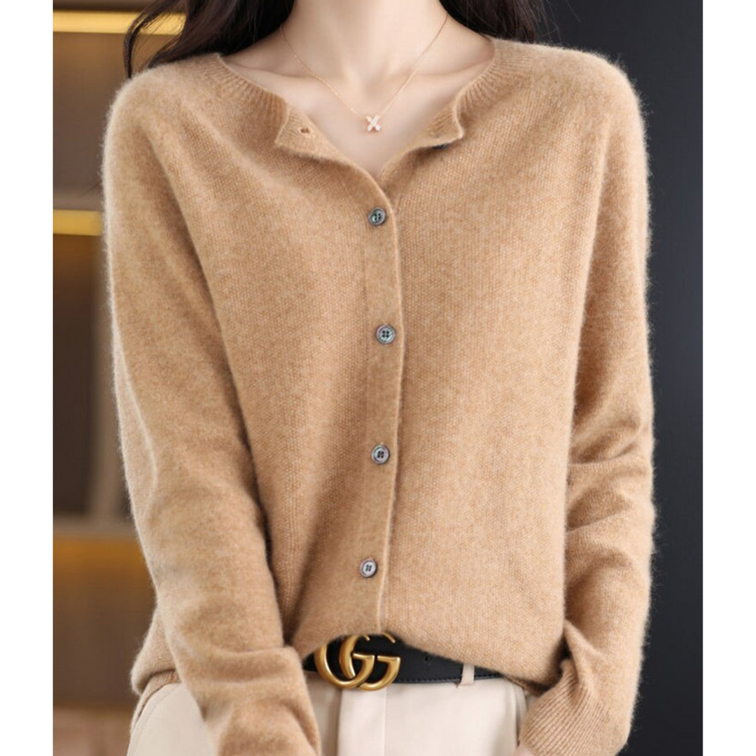 Chic women's open front sweater, an elegant and comfortable layering piece for any outfit.