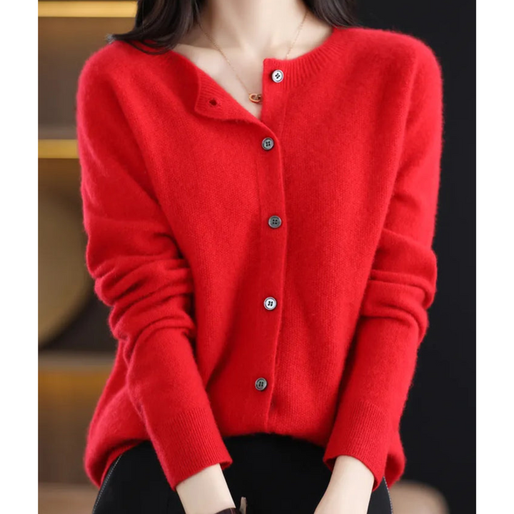Stylish women's open front cardigan, perfect knitwear for elegant everyday comfort.