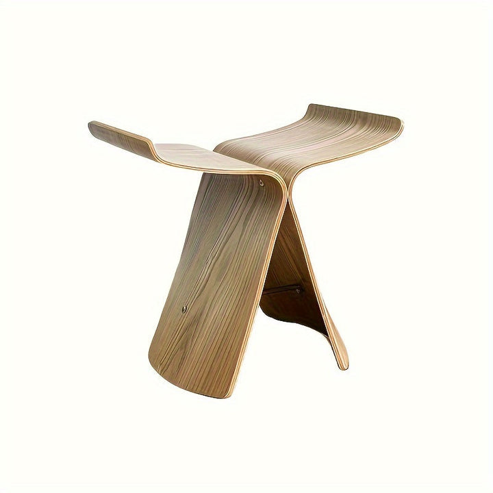 Elegant solid wood Butterfly Stool with timeless design, perfect for living room furniture & home decor.