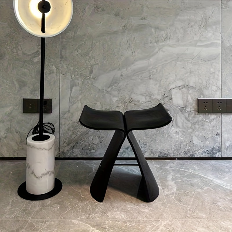 Beautiful solid wood Butterfly Stool, a timeless and elegant accent for living room, entrance, or bedroom.