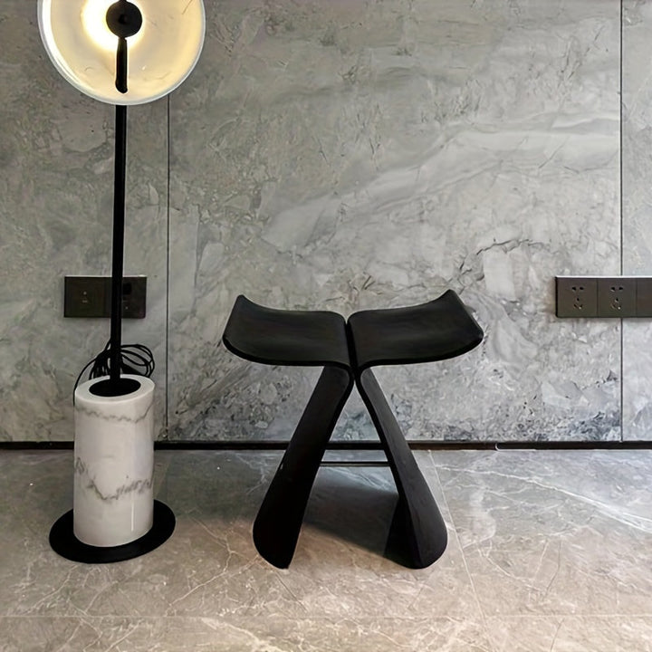 Beautiful solid wood Butterfly Stool, a timeless and elegant accent for living room, entrance, or bedroom.