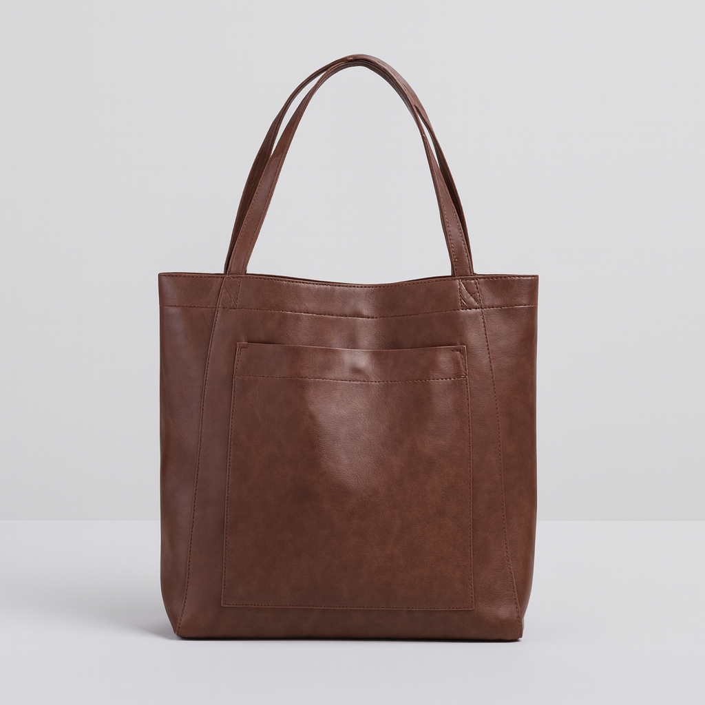 Versatile women's faux leather shoulder bag, a chic handbag suitable for work and everyday elegance.