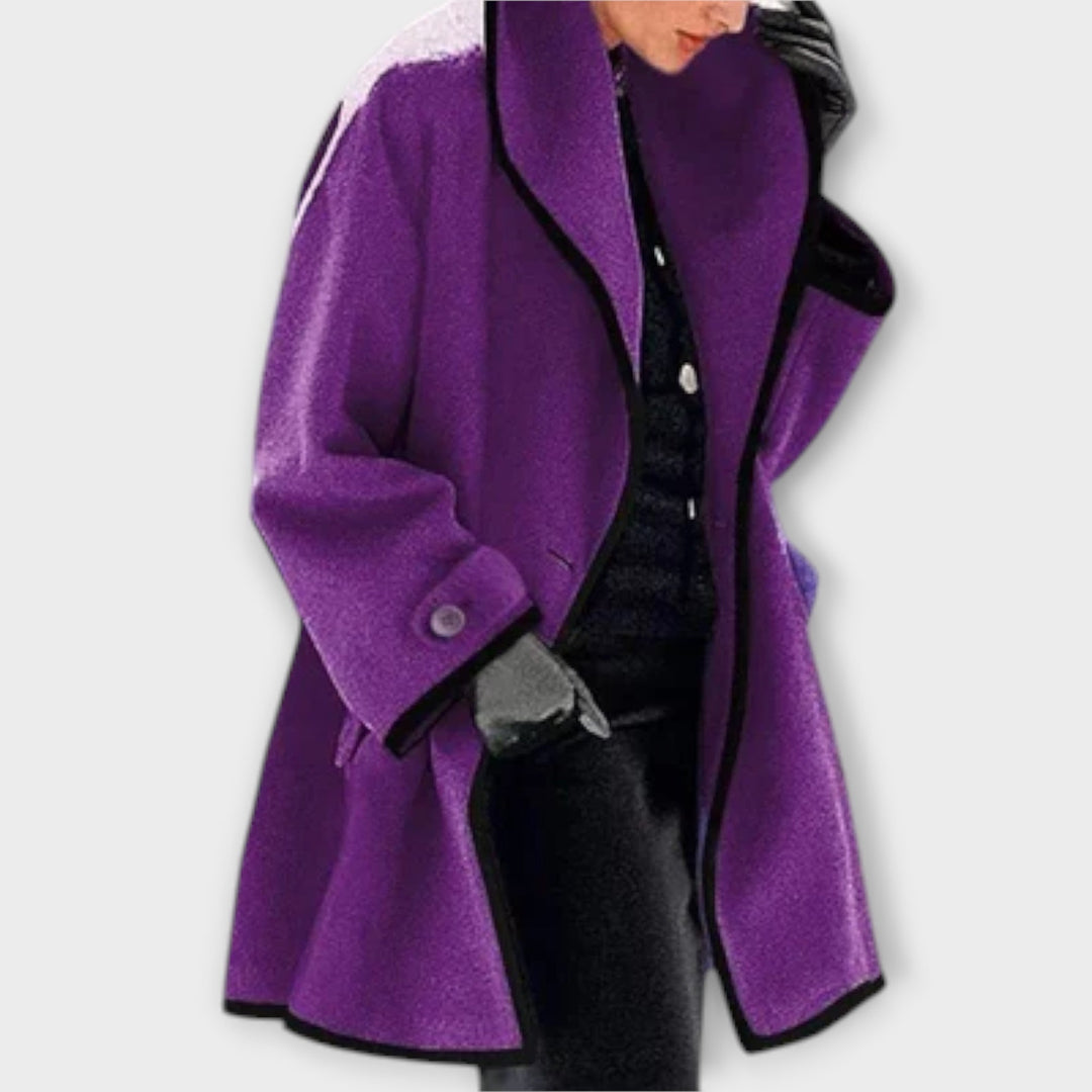 Stylish women's trench coat, a classic belted outerwear piece, suitable for both autumn and spring.