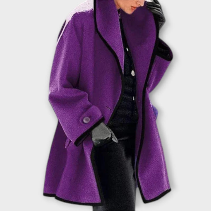Stylish women's trench coat, a classic belted outerwear piece, suitable for both autumn and spring.
