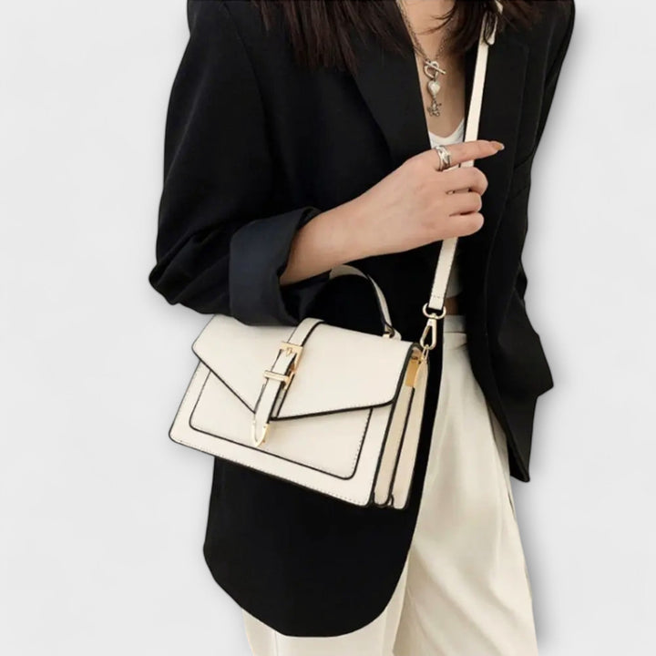 Summer-ready women's structured shoulder bag, a chic and elegant everyday purse.