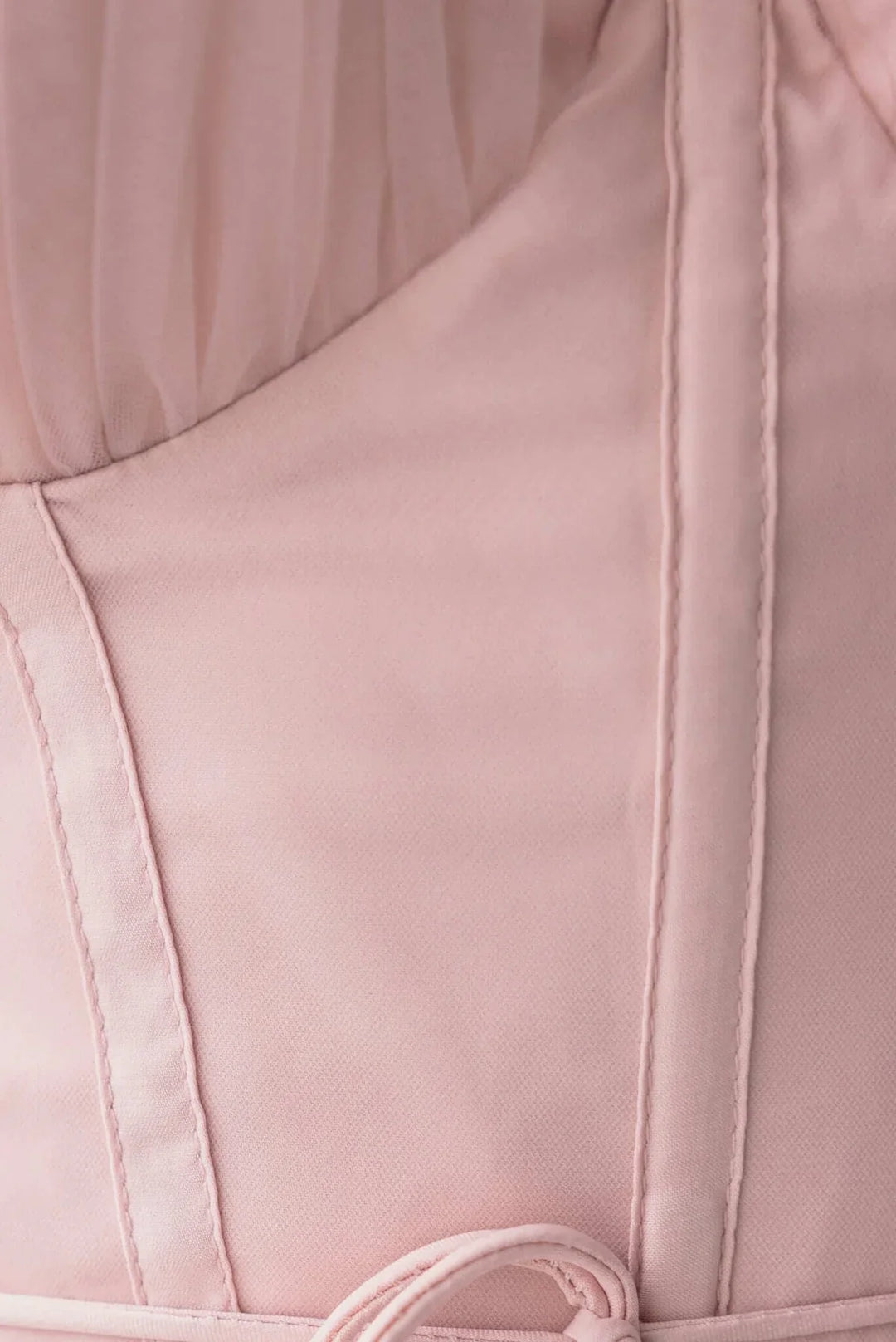 Summer special occasion dress: Women's elegant corset midi with delicate tulle skirt.