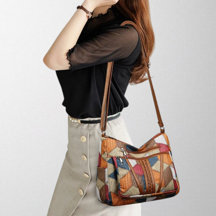 Chic faux leather shoulder bag, a versatile fashion accessory for women.