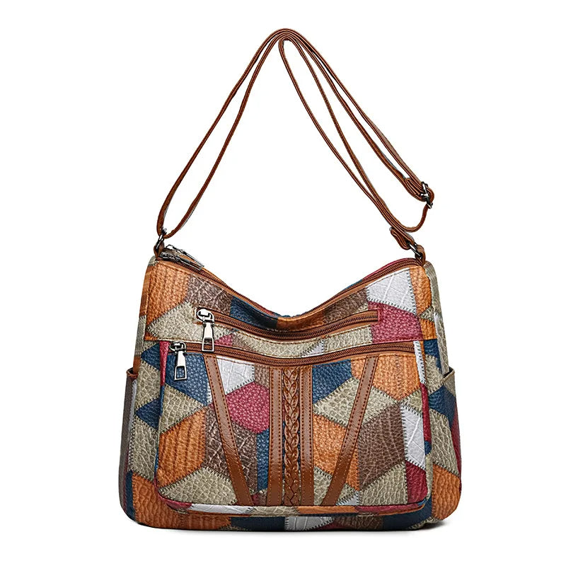 Sophisticated women's daily bag in faux leather, elegant and practical.