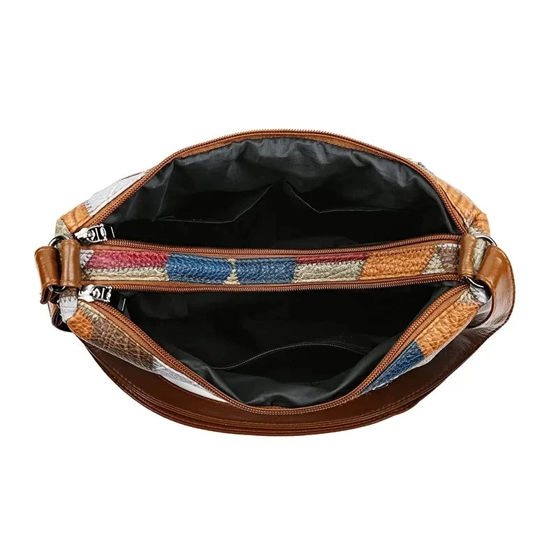 Women's elegant handbag made of faux leather, a chic and practical daily bag.