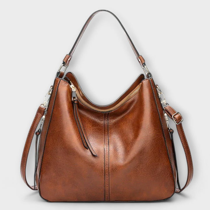 Elegant women's faux leather shoulder handbag, perfect for everyday casual style