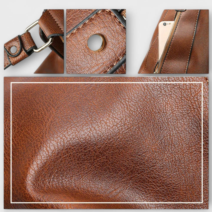 Women's chic faux leather shoulder bag, ideal for work or casual outings