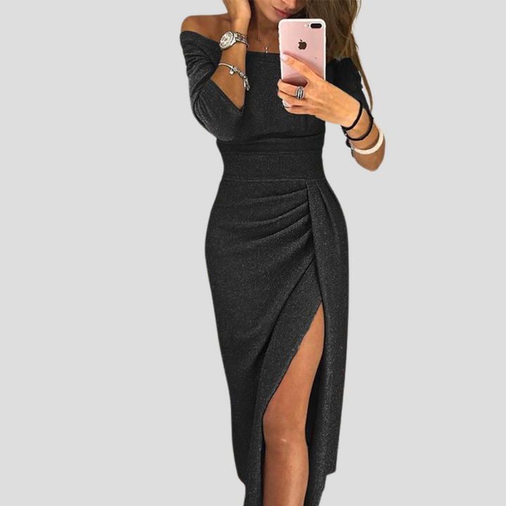 Elegant women's floral midi dress with cap sleeves and pockets, perfect for day to night wear