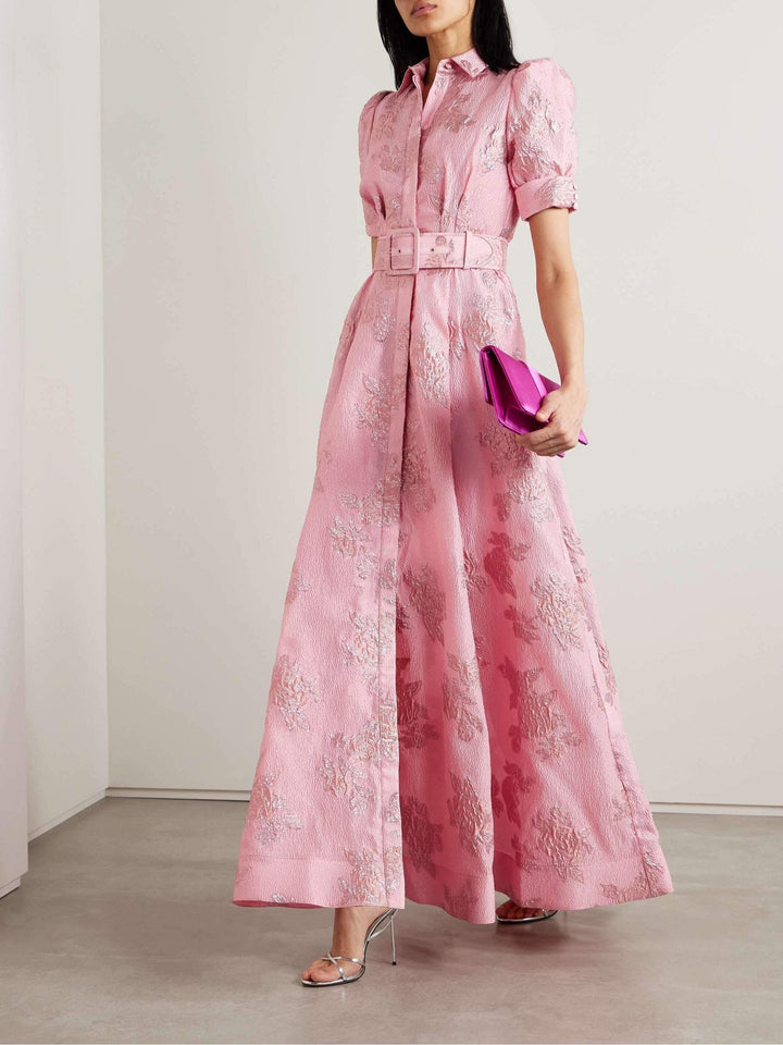 Elegant women's floral puff sleeve mini dress, perfect for spring casual events