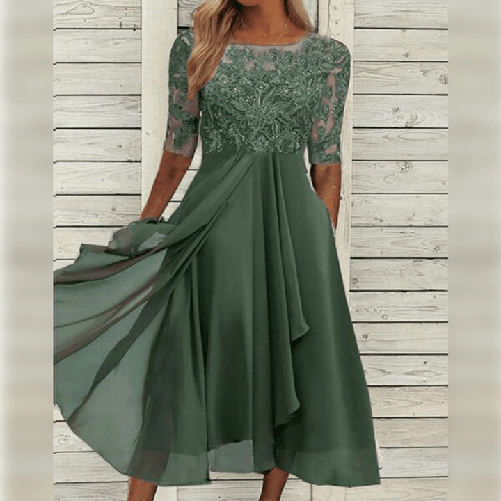 Chic women's versatile long dress, perfect for elegant everyday wear, casual outings, or summer parties.