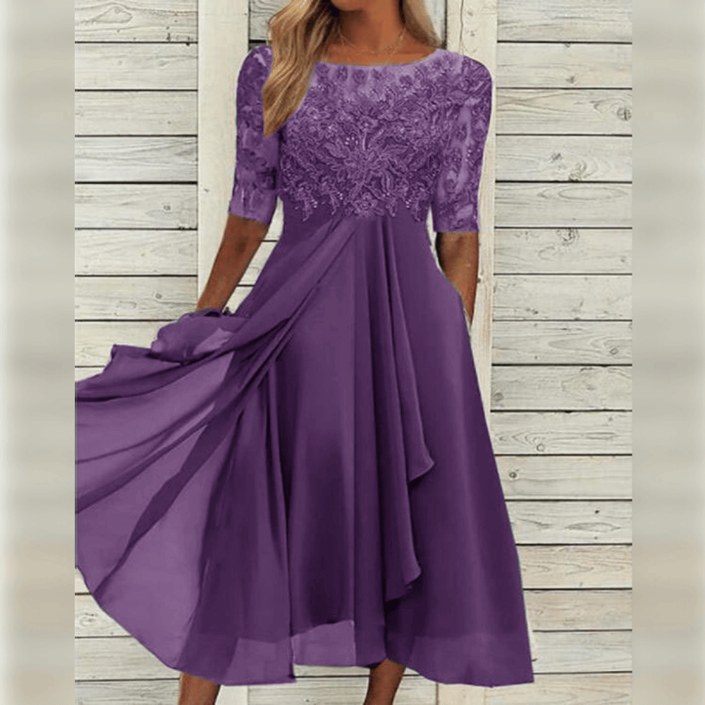 Vibrant women's comfortable long dress, an elegant choice for daily wear, summer fashion, or party apparel.