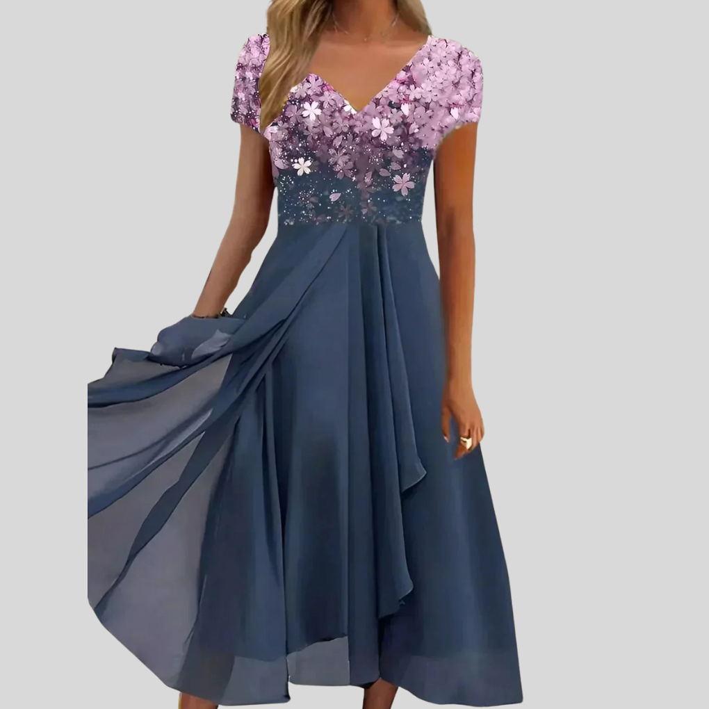 New4 women's elegant flowy maxi dress, a versatile option for both formal and casual wear.