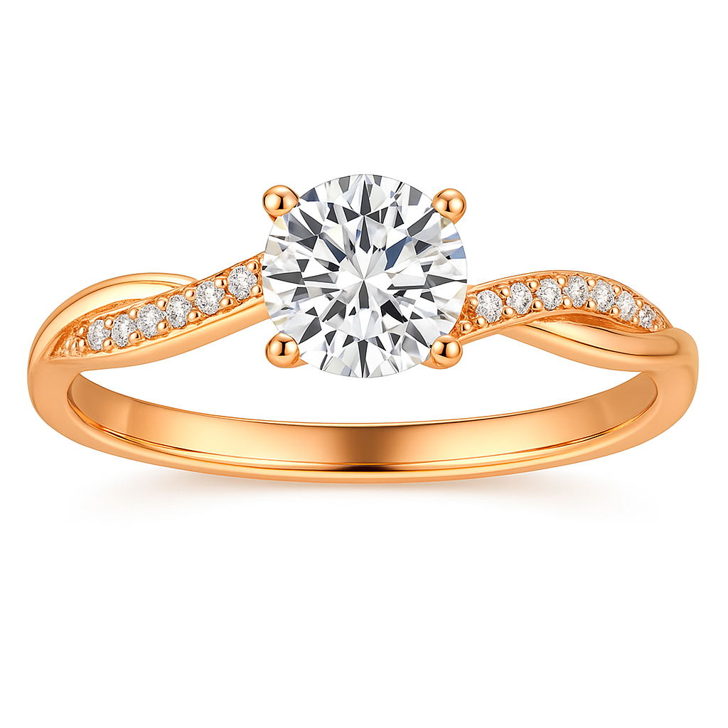 Stylish women's unique design gold ring. A perfect gift for her, ideal for fashion or a statement piece.