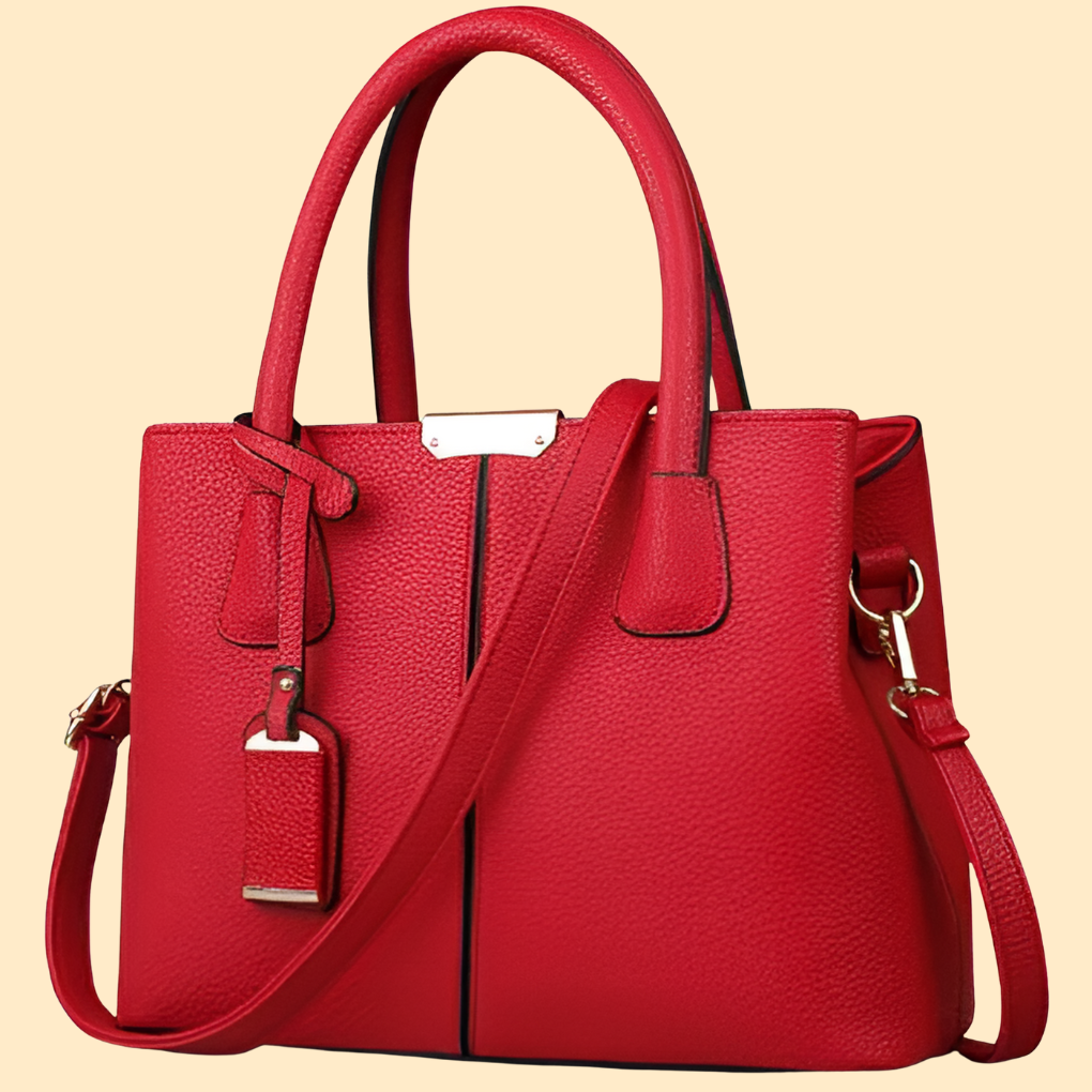 Classic black leather shoulder bag for women, a versatile and elegant fashion accessory.