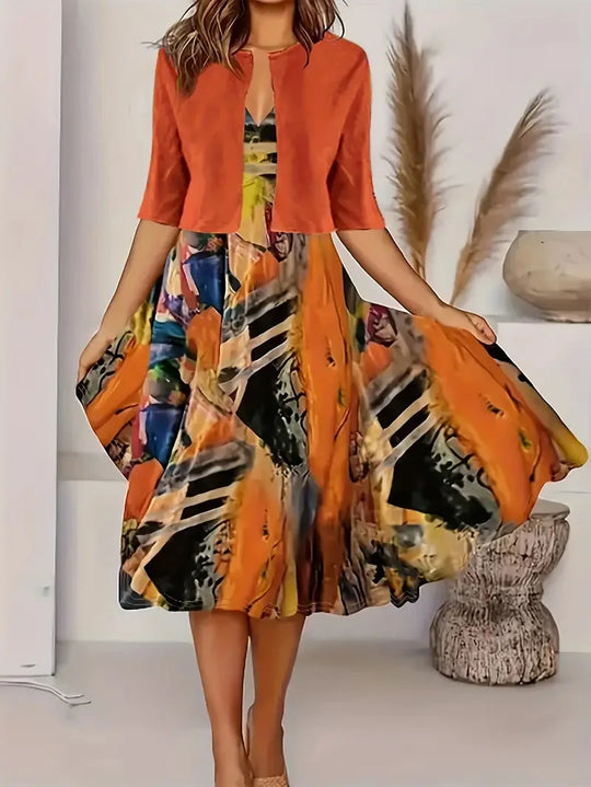 Comfortable women's maxi dress, an elegant long dress for versatile styling options