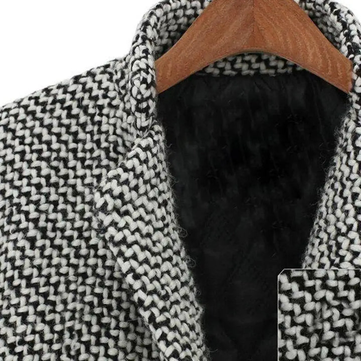 Sophisticated women's olive wool long coat, ideal winter fashion and elegant outerwear.