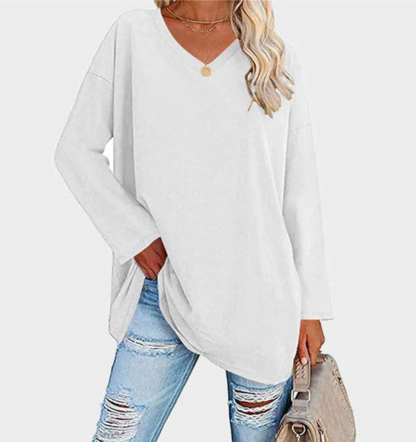 Chic & comfortable women's long sleeve knitwear, perfect for versatile styling.