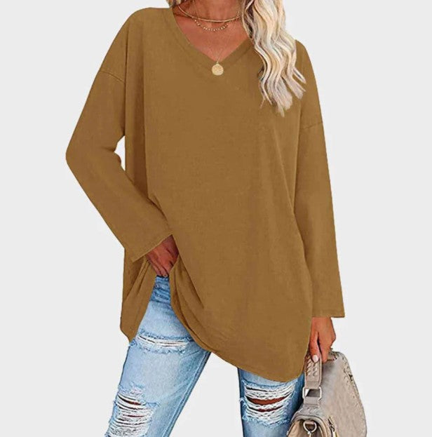 Women's fashion sweater, elegant long sleeve knit for versatile everyday style.