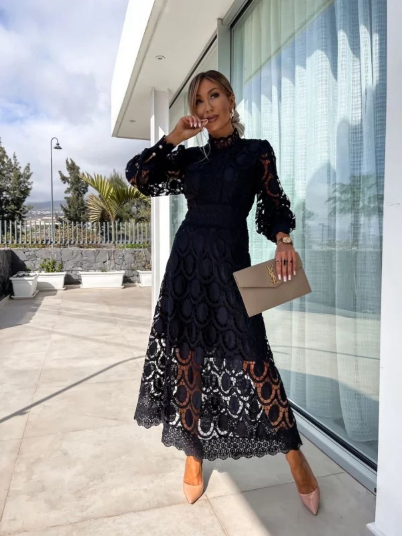 Chic long sleeve party dress for women, embodying elegant event wear