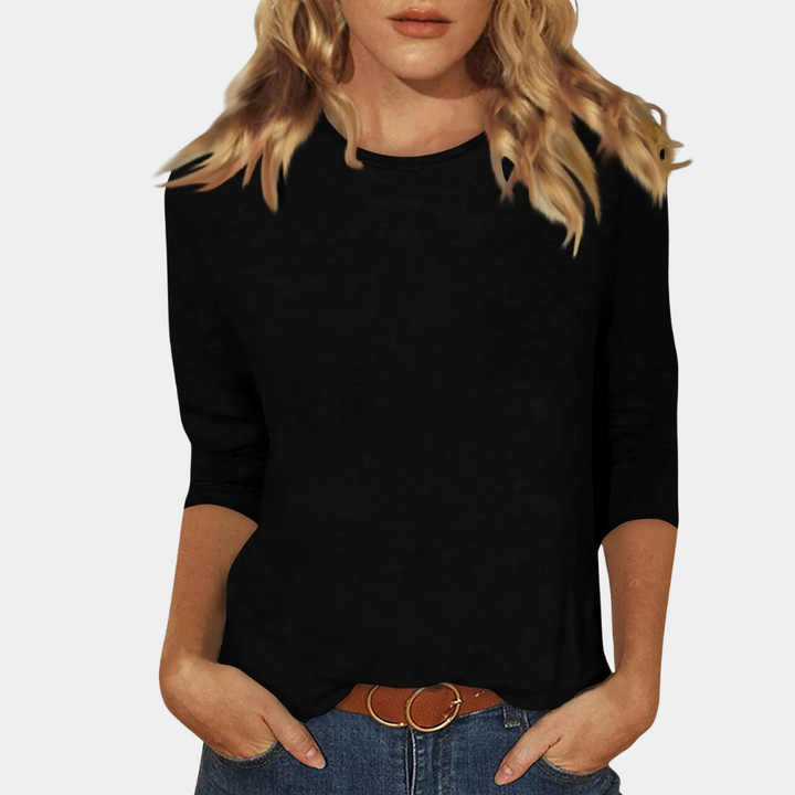 Soft & chic women's long sleeve t-shirt, offering elegant style and comfort. Perfect versatile everyday apparel.