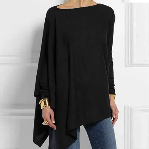 Elegant women's long sleeve top, chic and versatile for casual wear