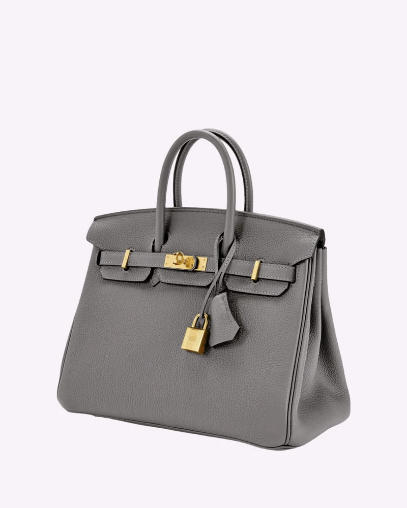 Spacious women's leather work tote bag. Elegant & practical travel handbag with shoulder strap.