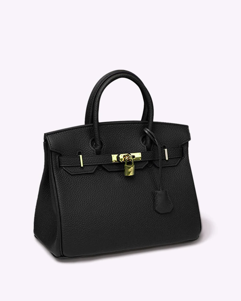 Luxury women's leather shoulder bag. Elegant tote purse, ideal for work, travel, and daily wear.
