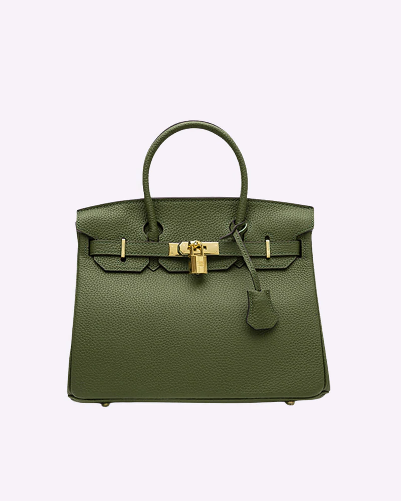 Premium women's leather tote handbag, sleek & elegant for professional work or stylish travel.