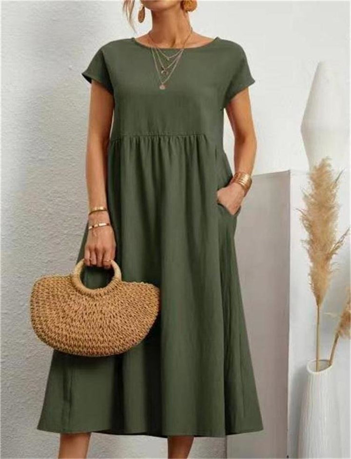 Elegant women's versatile maxi dress, lightweight and comfortable for summer, spring, and holiday wear.