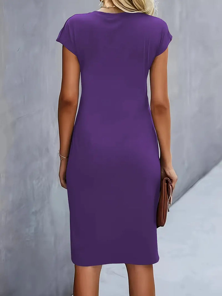 Summer women's midi dress, an elegant, timeless, and versatile wardrobe essential.