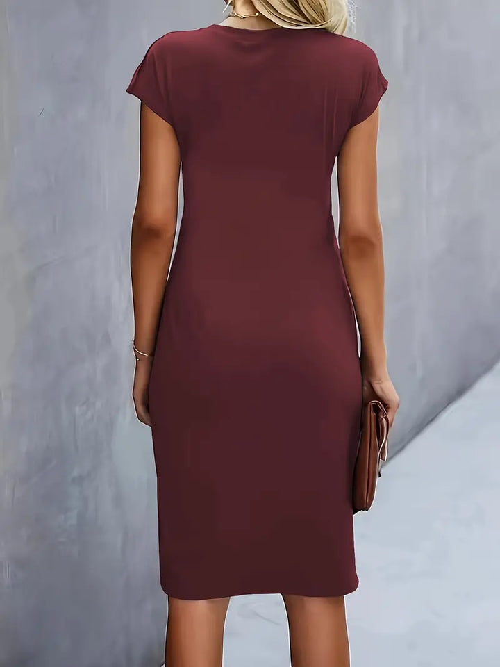 Versatile elegant women's midi dress, perfect for summer casual or formal events.