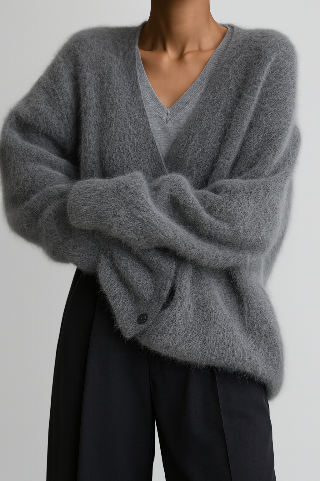 New3 women's casual nylon cardigan, soft knit, light layering, button-front, perfect for everyday.