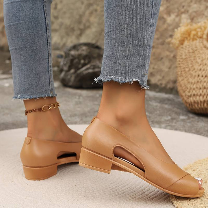 Supportive orthopedic heeled sandals for women, designed for comfort & elegance in everyday wear.