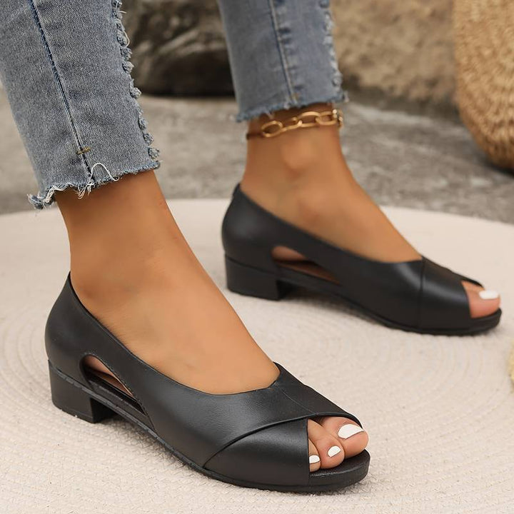 Women's heeled orthopedic sandals, ensuring all-day comfort & sophisticated style for any event.