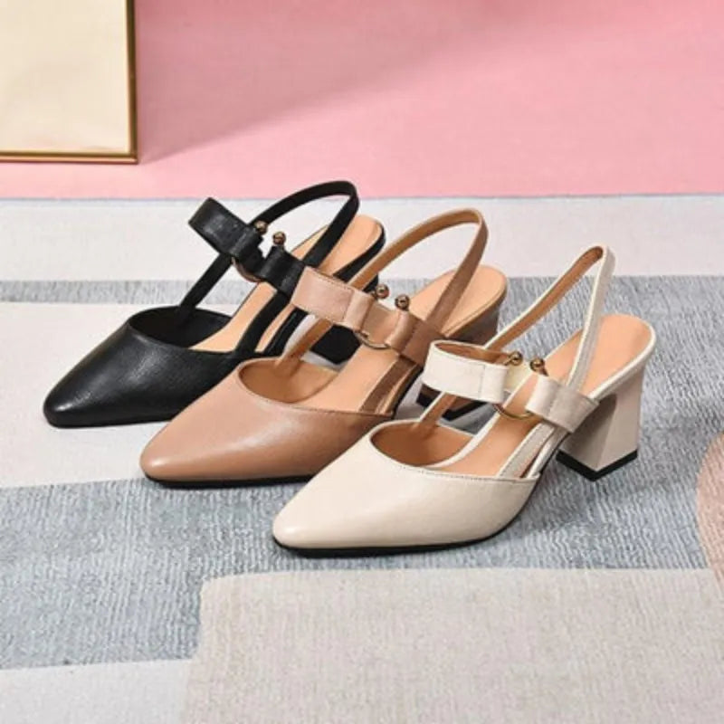 Elegant women's orthopedic high heels with supportive design for comfort, perfect for workwear & special occasions.