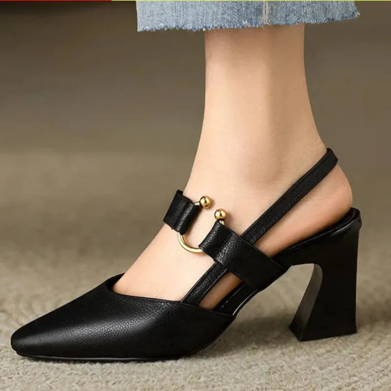 Supportive orthopedic high heels for women, designed for all-day comfort, improved posture & foot health.