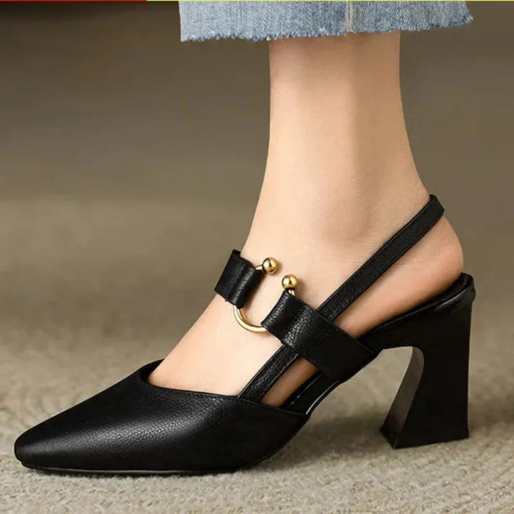 Supportive orthopedic high heels for women, designed for all-day comfort, improved posture & foot health.